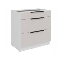 Szafka z szufladami 80 cm kaszmir + biały CAROL 80 D 3S BB